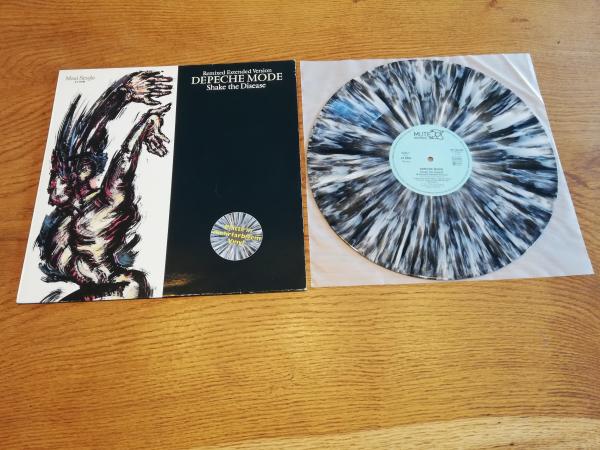 Depeche Mode Shake the Disease 1985 Mute Records 126.829 Remixed Extended Version Mehrfarbiges Vinyl(Grey Marbled) Deutsche Pressung NM/VG